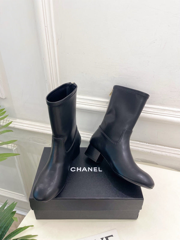 CC 26S Logo Botines 4cm Black Leather 111850