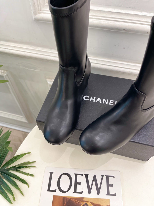 CC 26S Logo Botines 4cm Black Leather 111850
