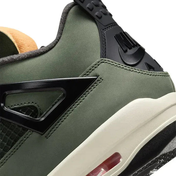 Undefeated x Air Jordan 4 Retro Dark Green Black Suede