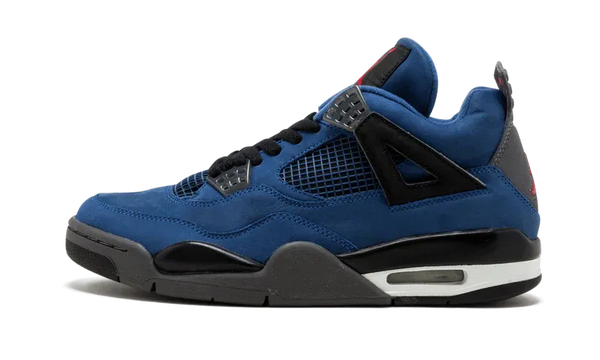 Nike Air Jordan 4 Dark Blue Black Suede