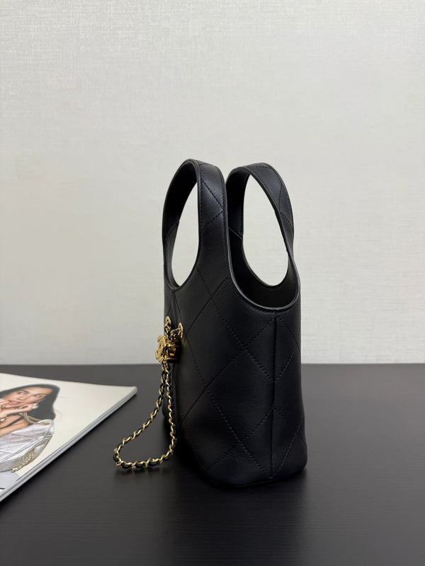 Chanel 2026 Small 22 Tote Calfskin And Gold-tone Metal