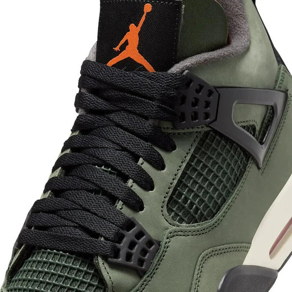 Undefeated x Air Jordan 4 Retro Dark Green Black Suede