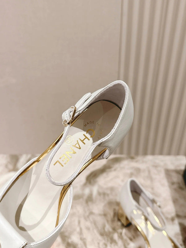 CC 26s Mary Jane Sandals 65 White Sheepskin 658472
