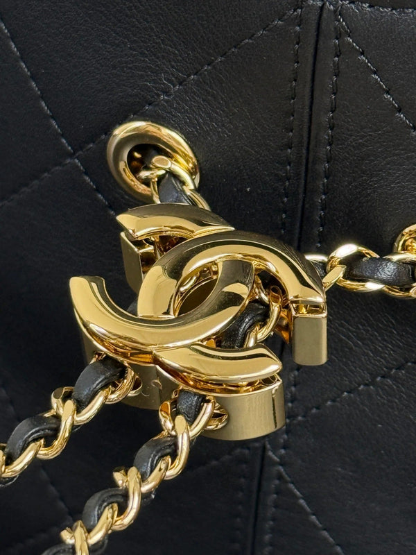 Chanel 2026 Small 22 Tote Calfskin And Gold-tone Metal