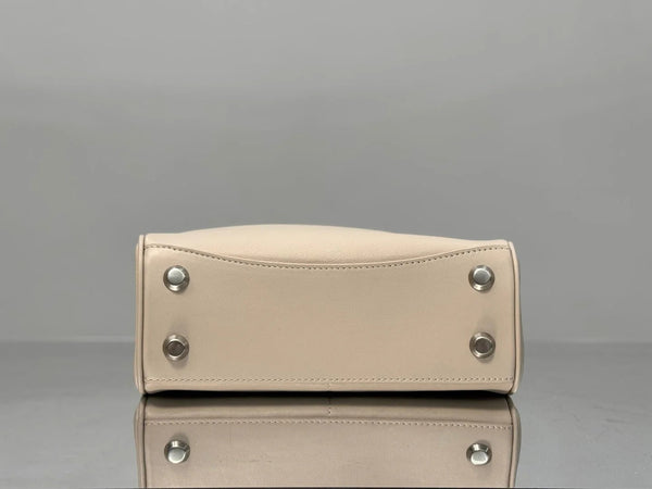 Balenciaga Mini Bag 22 Beige Calfskin Sliver Hardware