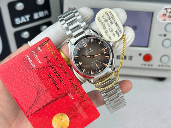 Omega Seamaster Railmaster 38mm Steel Brown Dial