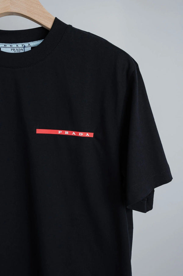 PRA 2026 Men's Short T-shirt White Red Logo Cotton 843627
