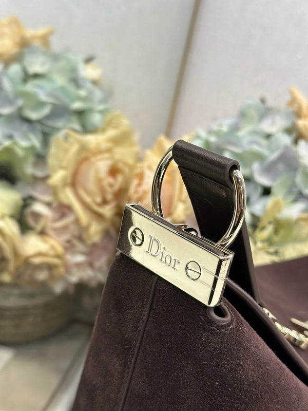 CD 2026 Bag Coffe 39cm Suede Leather 288380