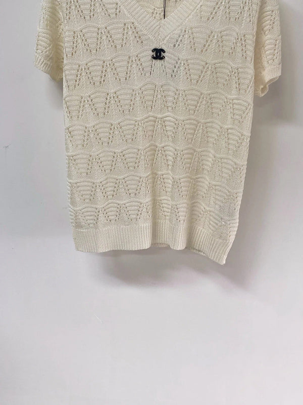 CC 2026 V-Neck Short-Sleeved Shirt Laine Wool 463520