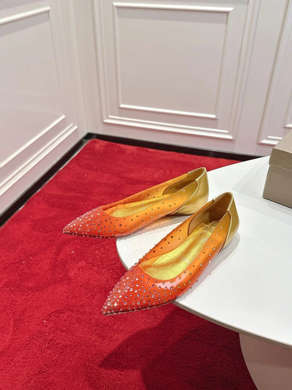 CL 2026 Miss Z Degrastrass Ombré Flats Effect PVC Lambskin 780431