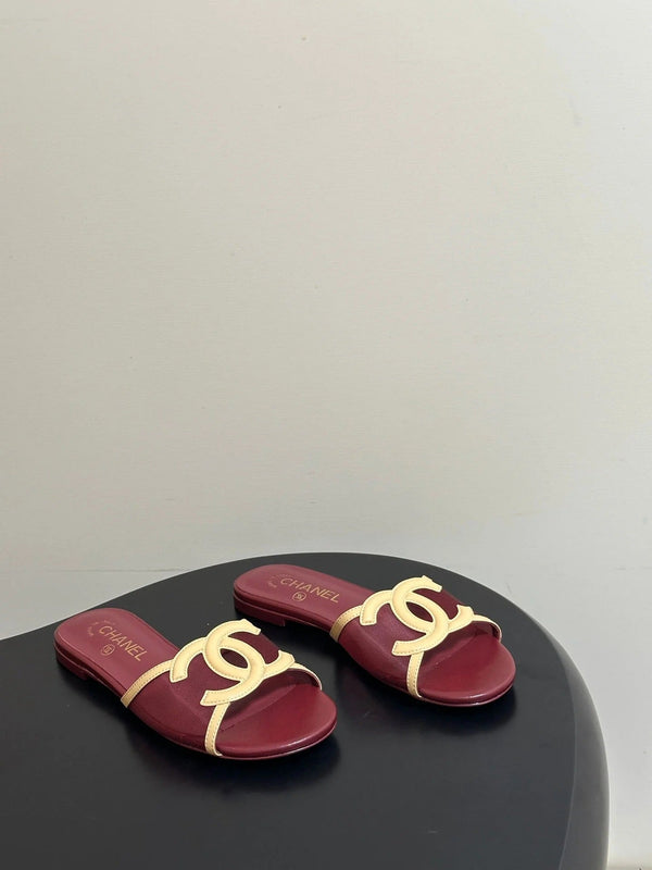 CC 2026 Flat Sandals Mesh Sheepskin 834674