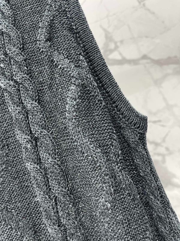 CD 2026 Knitted Sleeveless Vest Cotton 482685