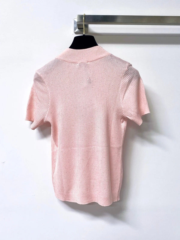 CC 2026 Short-Sleeved Shirt Glitter Detail Tencel 439810