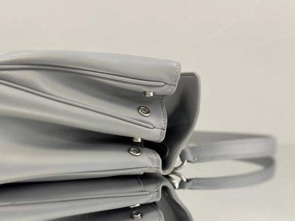Balenciaga Mini Bag 22 Gray Calfskin Sliver Hardware