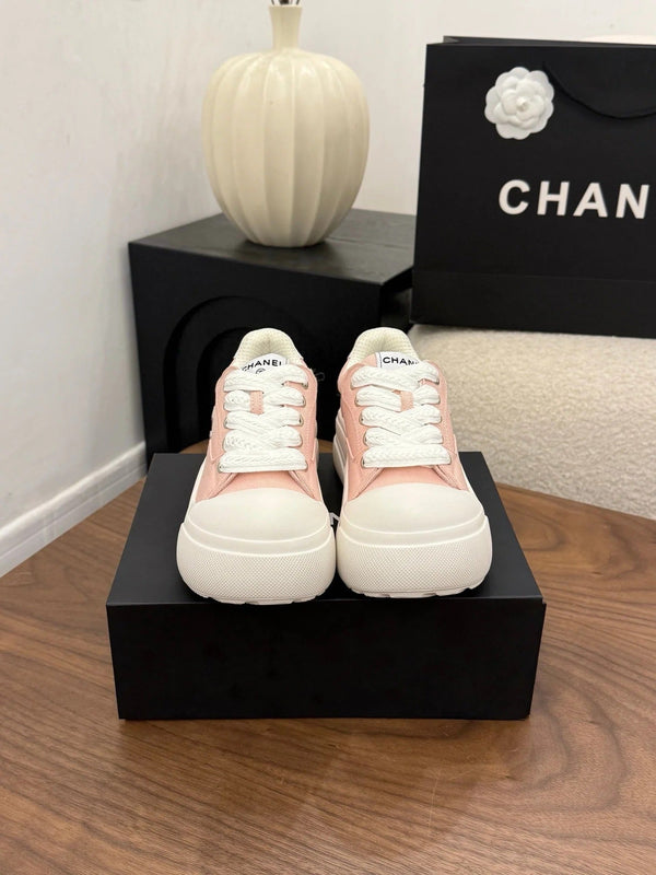 CC 26s Casual Sneaker Baby Pink White Canvas Leather 183593