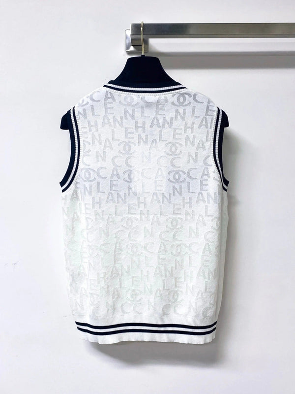 CC 2026 Striped Knit Vest Cotton 439815