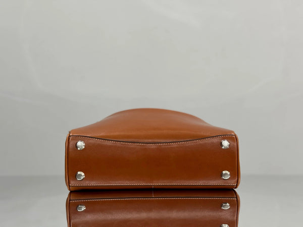 Balenciaga Small Bag 29 Camel Brown Cowhide Sliver Hardware