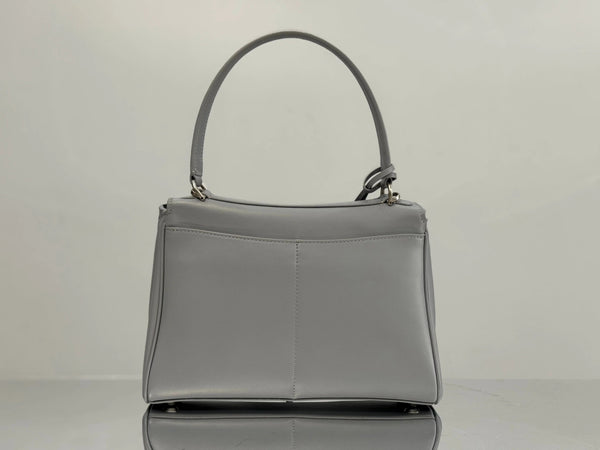 Balenciaga Small Bag 29 Gray Calfskin Sliver Hardware