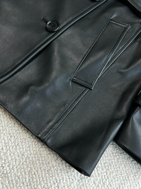 BURBERRY 25S LEATHER JACKET 244