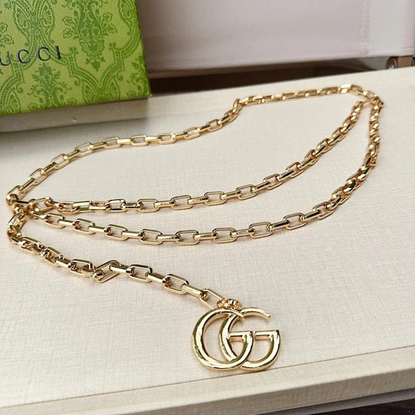 GG 2026 Double G Charm Belt Gold 204543