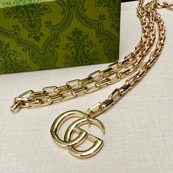 GG 2026 Double G Charm Belt Gold 204543