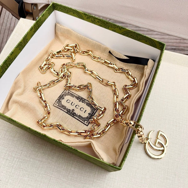 GG 2026 Double G Charm Belt Gold 204543