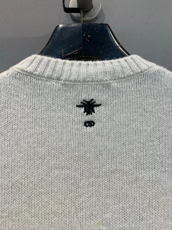 DIOR 25S FLORAL EMBROIDERED CASHMERE SWEATER 533