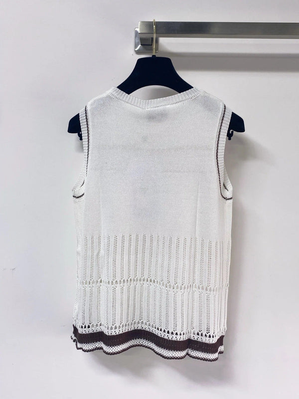 CC 2026 Björn's Knit Vest White Laine Wool 471925