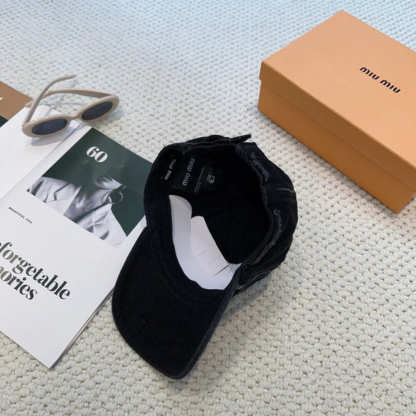 Miu Denim Baseball Cap 297667