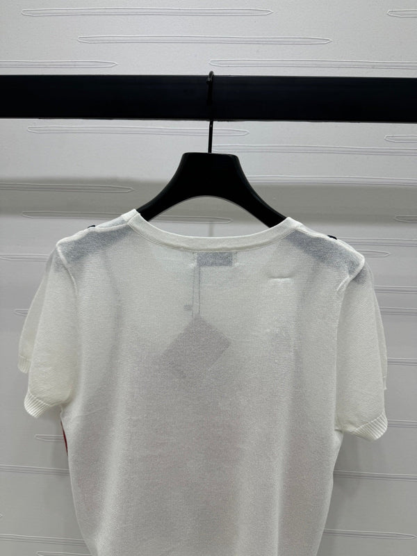 MIU 25S 2 PIECE KNITTED TOP WITH STRAPS 264130