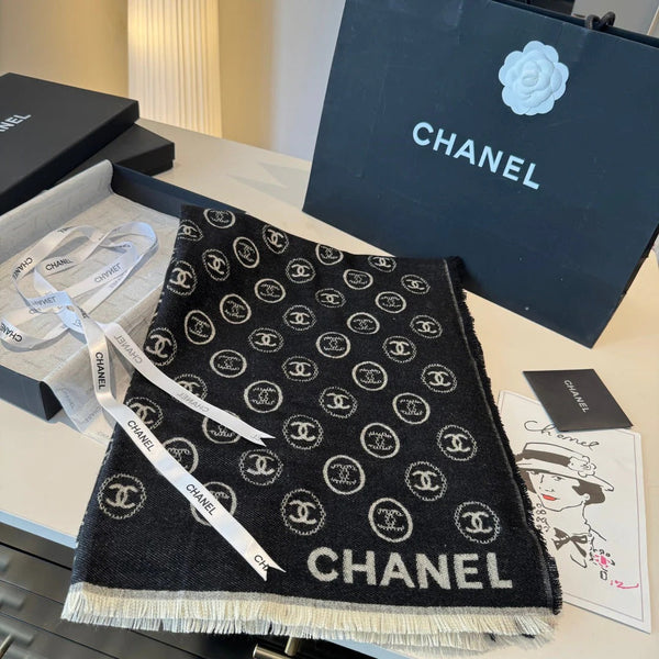 CHANEL 25S SCARF 200 CM IN CASHMERE 942945