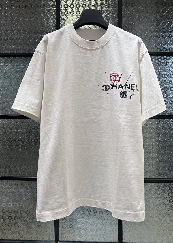 Chanel 2026 T-shirt Black White Green Cotton