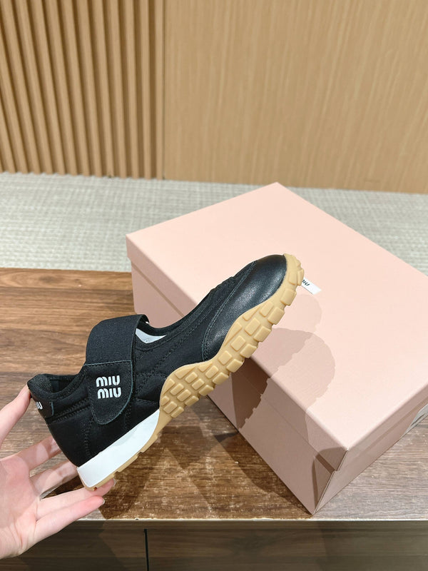 BALLET SHOES IN BLACK LAMBSKIN AND FABRIC ANTI-SLIP RUBBER SOLE