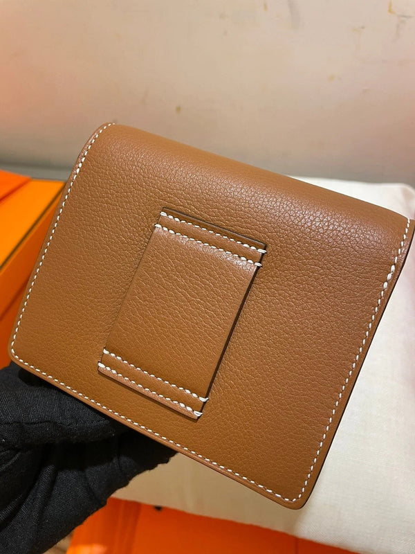HM RoulisSlim Wallet 12.7 Brown Calfskin Ghw