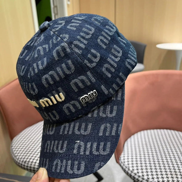 MM BASEBALL CAP IN BLUE DENIM