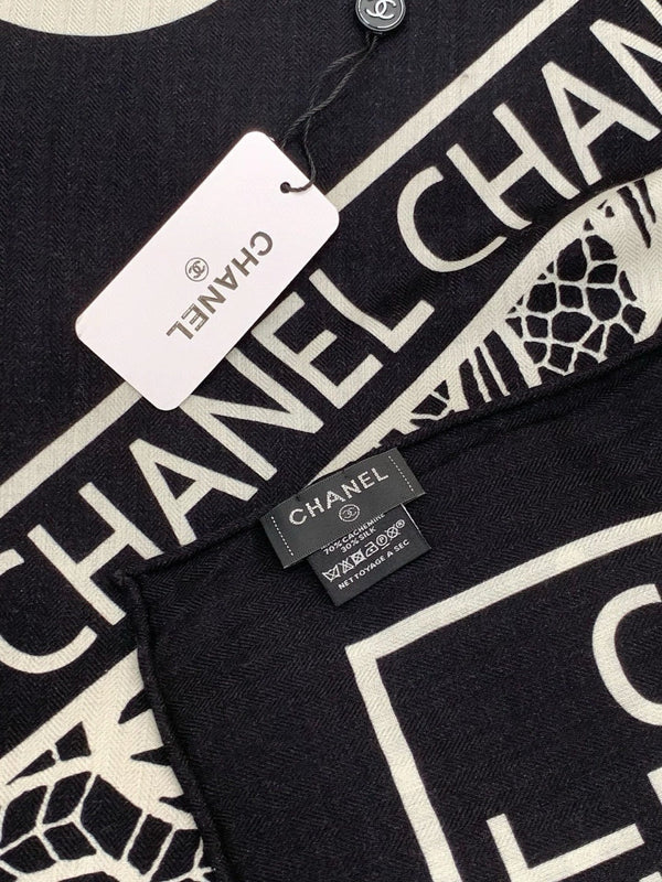 CHANEL 25S SCARF 135 CM IN CASHMERE AND SILK 943317