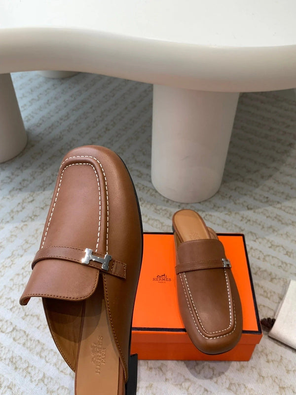 IENA MULE GOLD CALFSKIN
