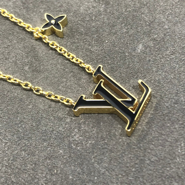 IDYLLE BLOSSOM LV PENDANT GOLD NECKLACE