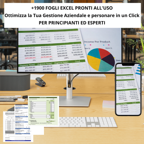 Risparmia Tempo e Automatizza il Tuo Lavoro con Oltre 1900 Fogli Excel Pronti all’Uso