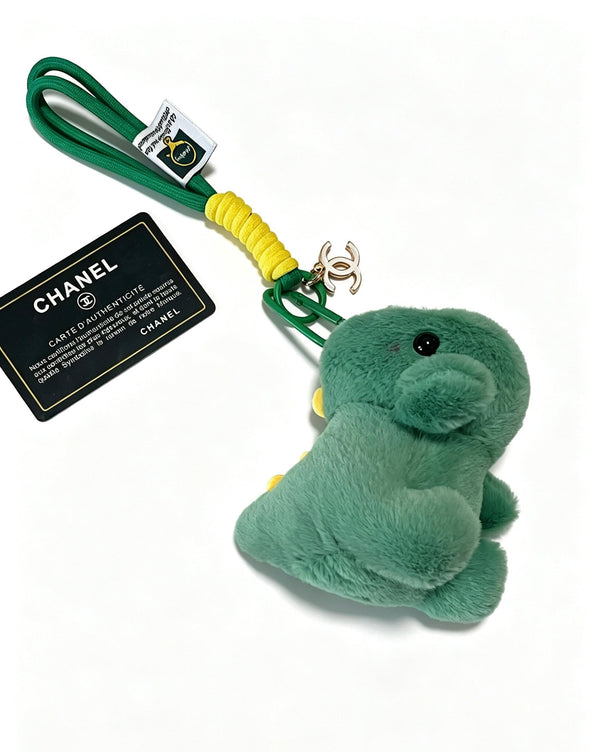 CC Cute Green Dinosaur Plush Toy Bag Charm