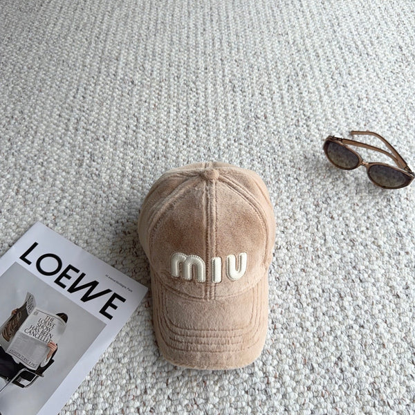 Miu Fleece Baseball Cap 515563
