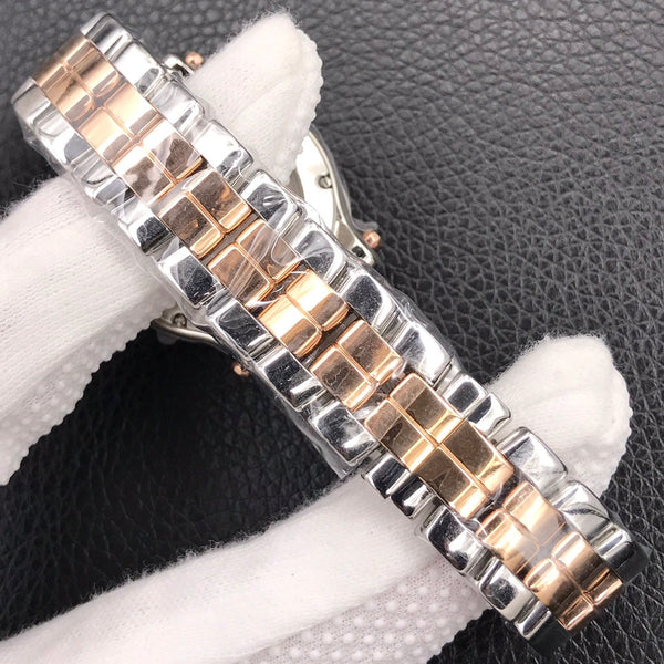 HAPPY DIAMOND TWO TONE PINK MOTHER OF PEARL DIAL