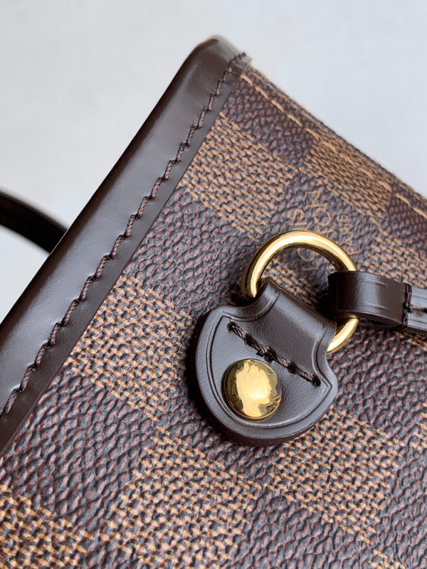 NEVER FULL MM WITH DUSTBAG DAMIER EBENE CANVAS 29CM