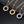 LOVE NECKLACE 16MM 2 DIAMONDS