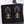 DOUBLE C GOLD BLACK DROP EARRINGS