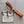 H CONTANCE BELT 38MM ORANGE BLACK LEATHER