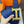 H CONTANCE BELT 38MM GOLD BUCKLE BLUE BLACK LEATHER