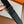 4.0CM BLACK TEXTILE  BLACK LEATHER H BELT