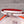 H WOMEN'S BELT 13MM SILVER BUCKLE RED WHITE LEATHER