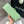 MINI RECTANGLE FLAP BAG 20CM LIME LAMBSKIN SILVER HARDWARE